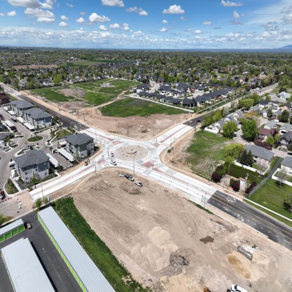 Lake Hazel and Maple Grove Roundabout